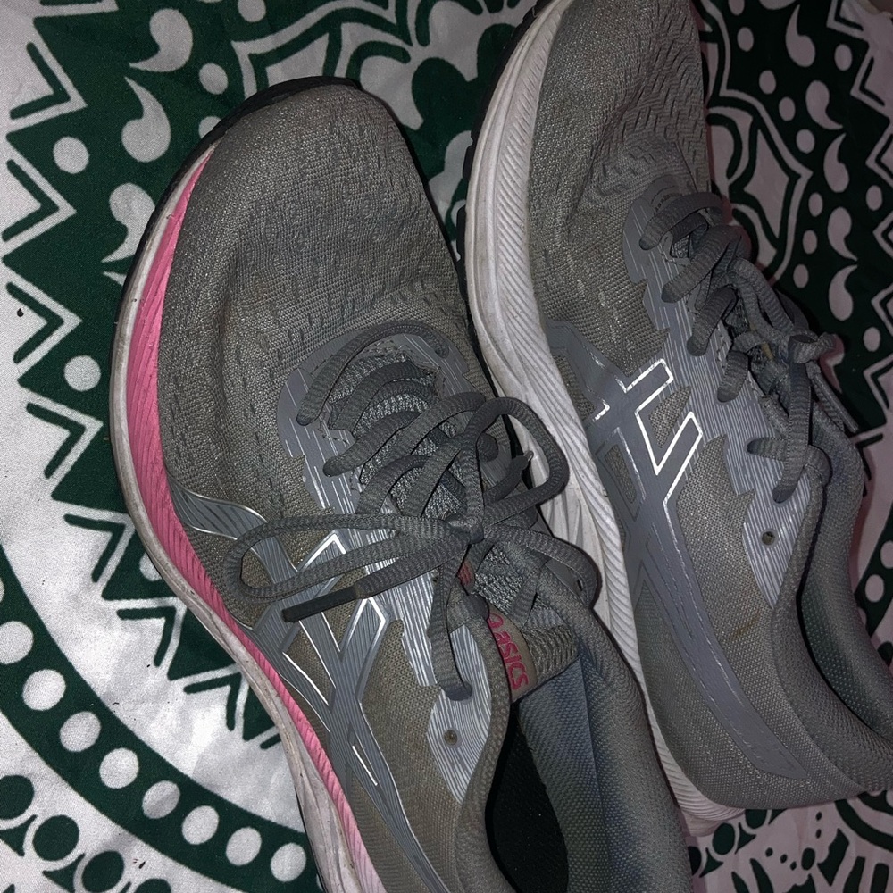 ASICS Women's Athletic Shoes in Gray and Pink